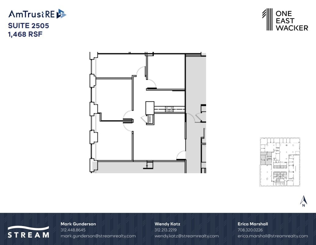 1 E Wacker Dr, Chicago, IL à louer Plan d’étage– Image 1 sur 1