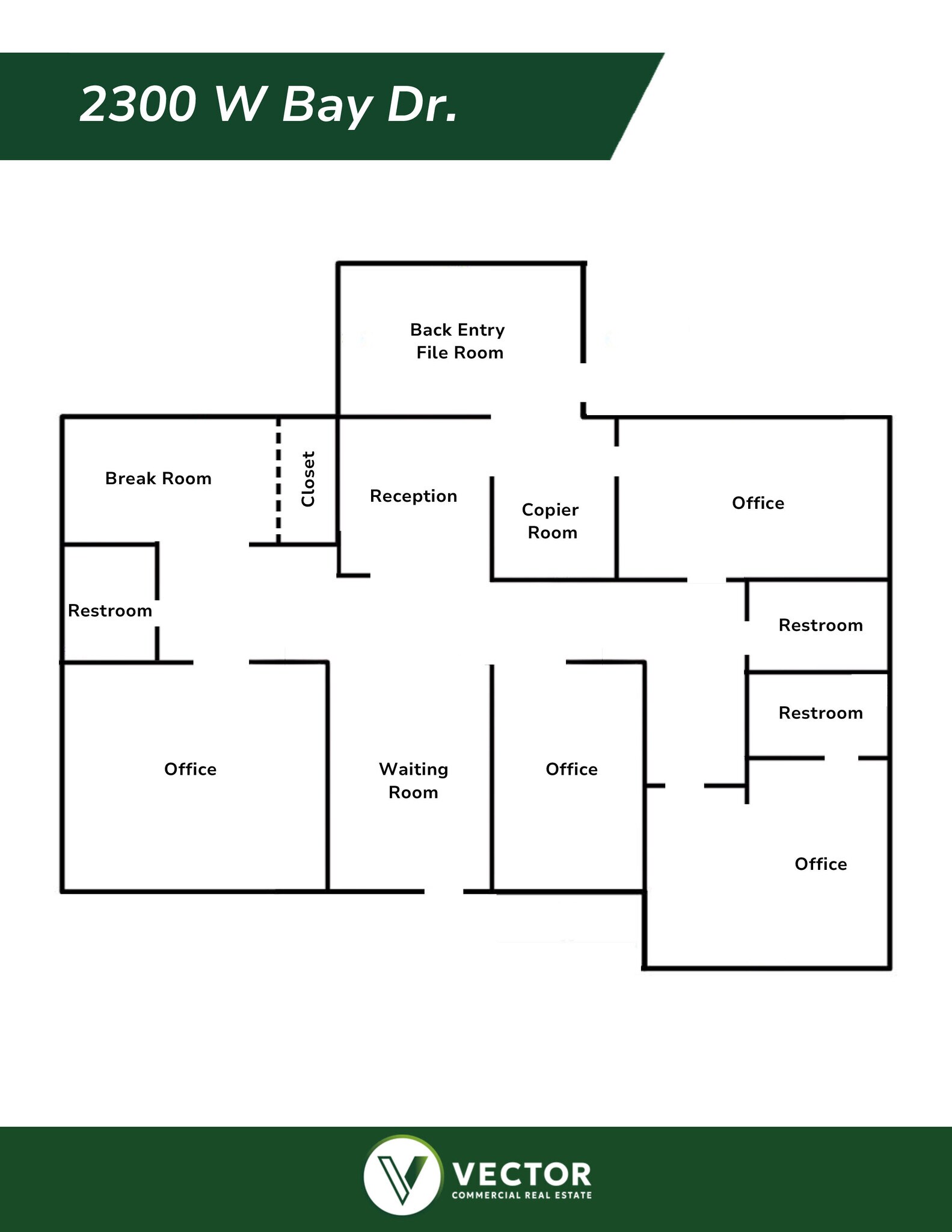 2300 W Bay Dr, Largo, FL à louer Plan d’étage– Image 1 sur 9