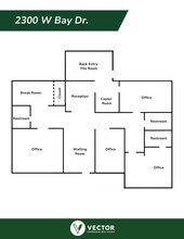 2300 W Bay Dr, Largo, FL à louer Plan d’étage– Image 1 sur 9