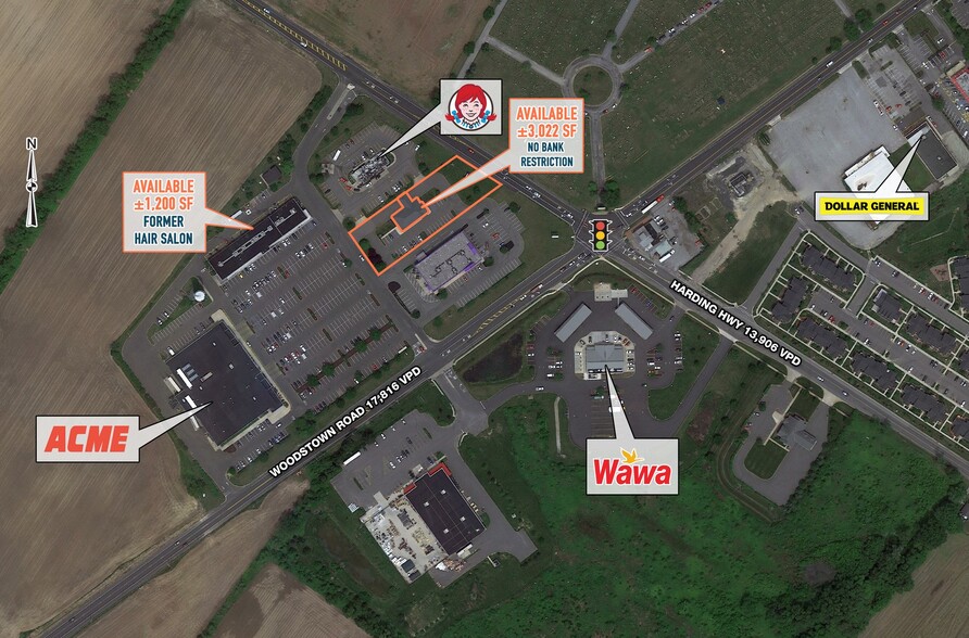 859 Rt-45, Woodstown, NJ à louer - Aérien – Image 2 sur 3
