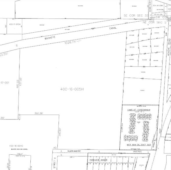 180 N Apache Rd, Buckeye, AZ à vendre - Plan cadastral – Image 2 sur 5