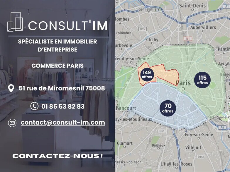Local commercial dans Paris à vendre - Photo de l’immeuble – Image 2 sur 5
