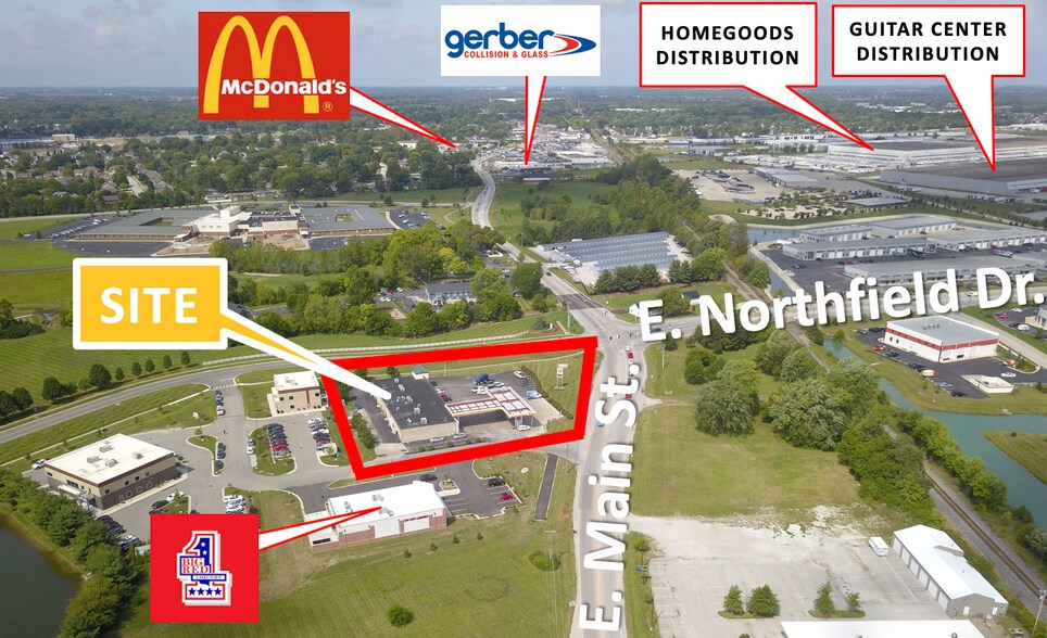 1447 E Main St, Brownsburg, IN à louer - Aérien – Image 2 sur 5