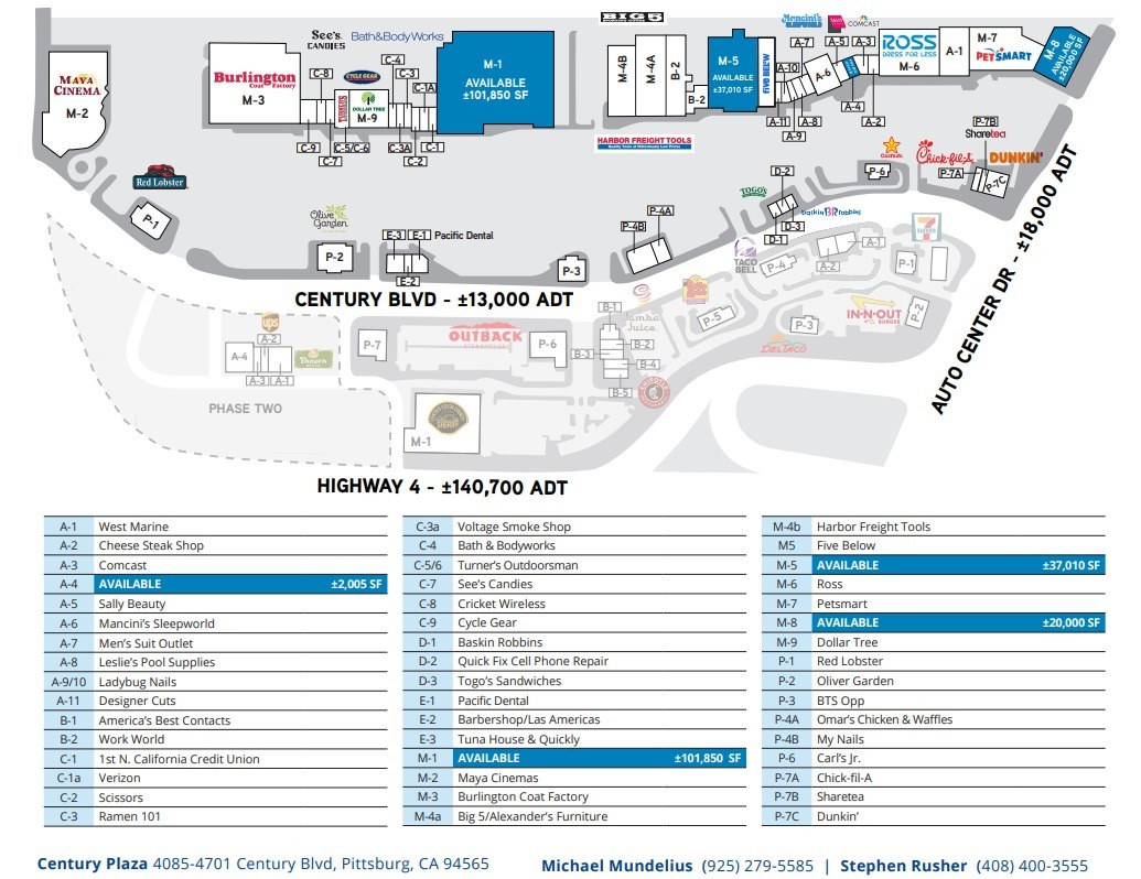 4085-4701 Century Blvd, Pittsburg, CA à louer Plan de site– Image 1 sur 1