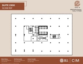 2500 Pacific Ave, Dallas, TX à louer Plan d’étage– Image 1 sur 3