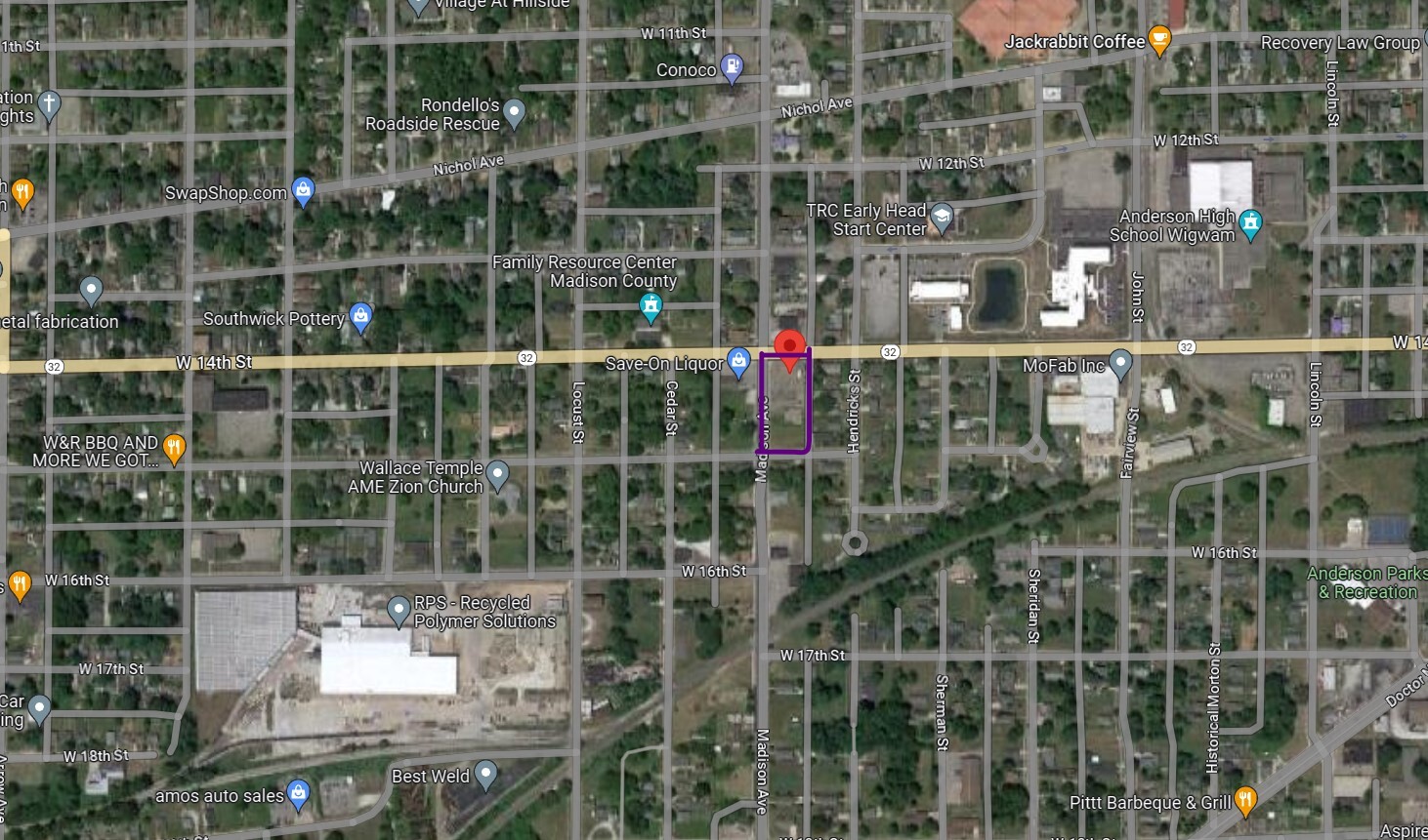 1402 S Madison Ave, Anderson, IN à vendre Aérien– Image 1 sur 4