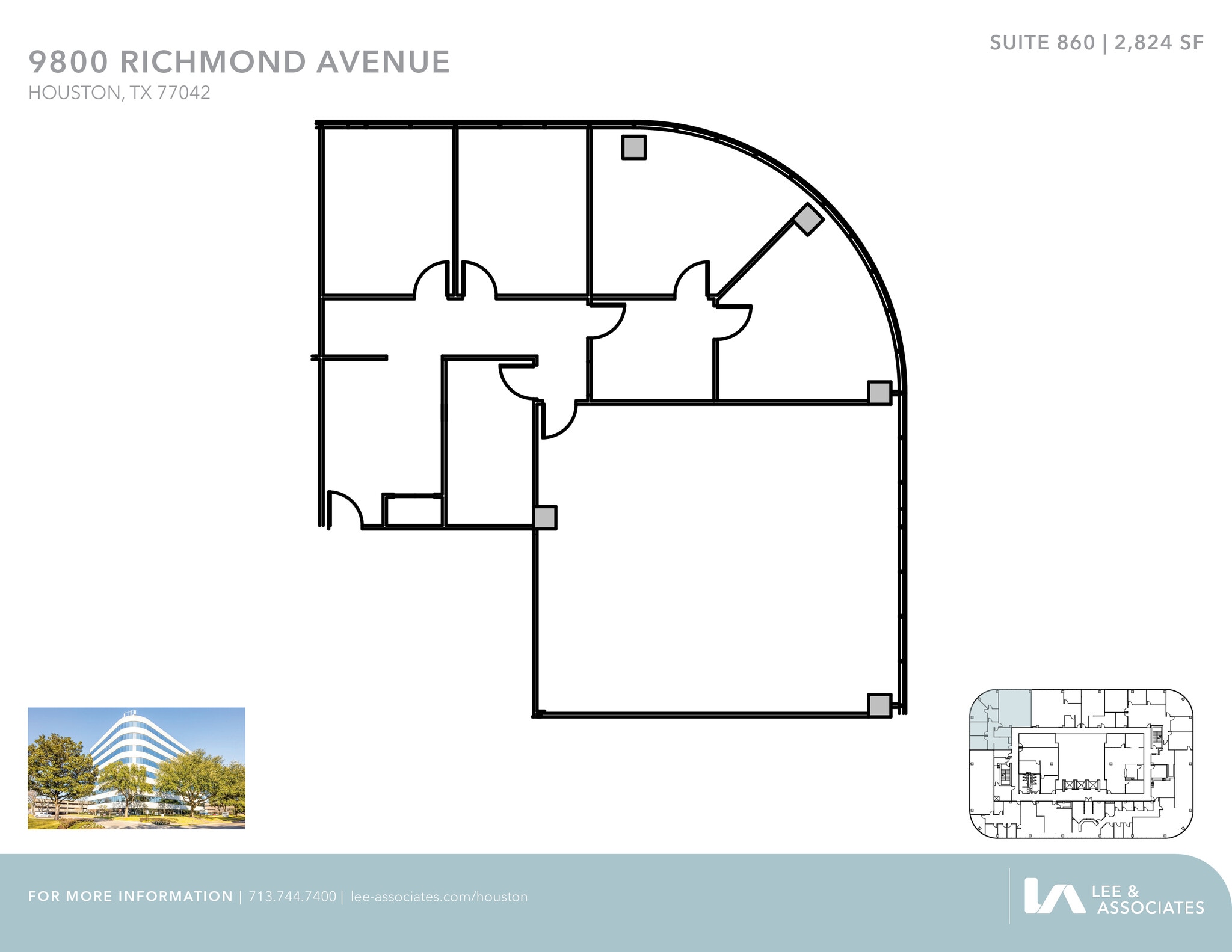 9800 Richmond Ave, Houston, TX à louer Plan d’étage– Image 1 sur 1