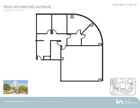 9800 Richmond Ave, Houston, TX à louer Plan d’étage– Image 1 sur 1
