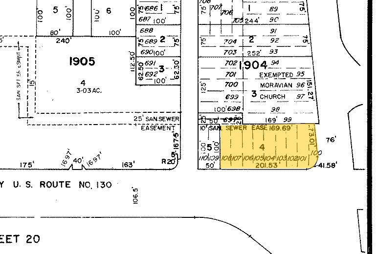 101 Rt 130, Cinnaminson, NJ à louer - Plan cadastral – Image 2 sur 4