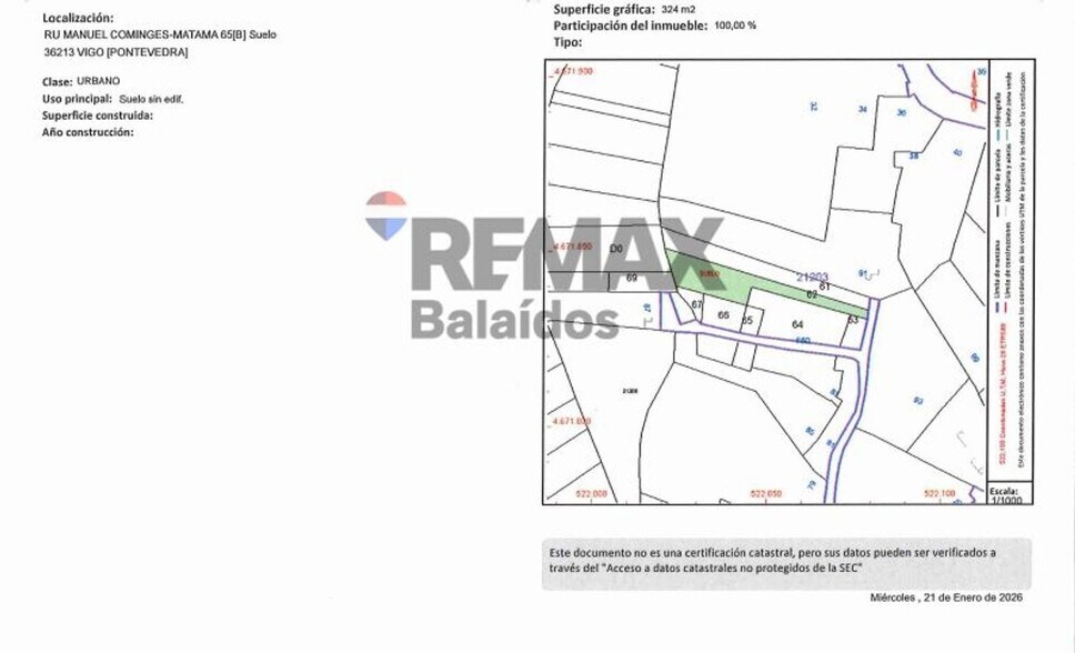 Terrain dans Vigo, Pontevedra à vendre - Photo principale – Image 3 sur 5