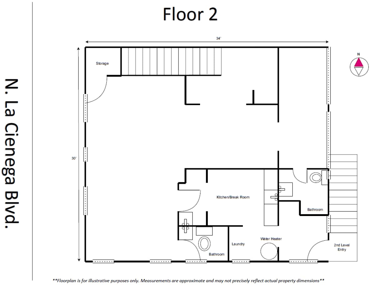 818 N La Cienega Blvd, Los Angeles, CA à louer Plan d’étage– Image 1 sur 1