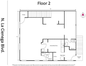 818 N La Cienega Blvd, Los Angeles, CA à louer Plan d’étage– Image 1 sur 1