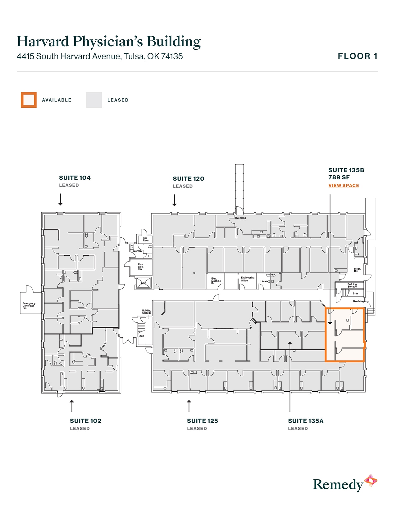 4415 S Harvard Ave, Tulsa, OK à louer Plan d’étage– Image 1 sur 1