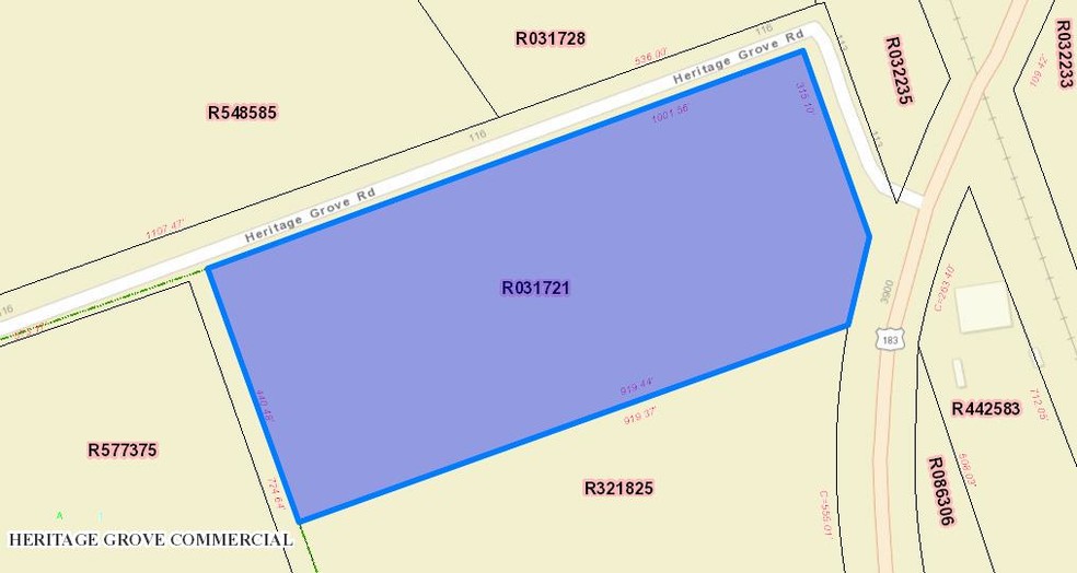 Highway 183 at Heritage Grove Rd, Leander, TX à vendre - Plan cadastral – Image 3 sur 4
