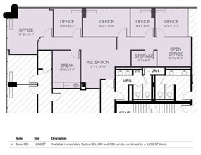 481 N Frederick Ave, Gaithersburg, MD à louer Plan d’étage– Image 1 sur 1