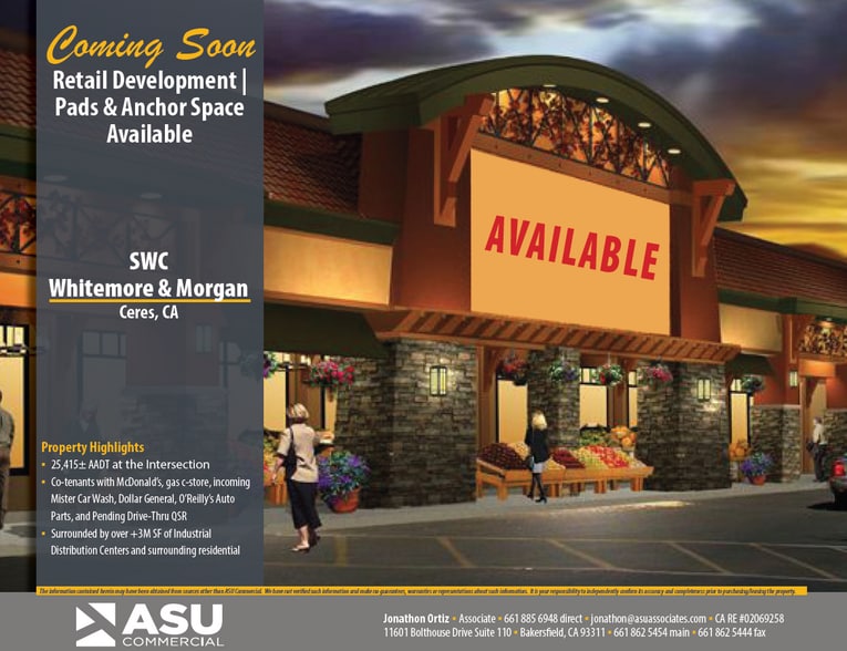 SWC E Whitmore & Morgan, Ceres, CA à louer - Photo principale – Image 1 sur 3