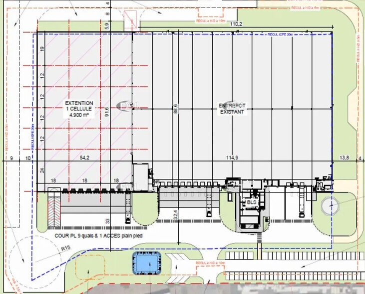 Industriel/Logistique dans Tournefeuille à louer - Plan d’étage – Image 2 sur 2