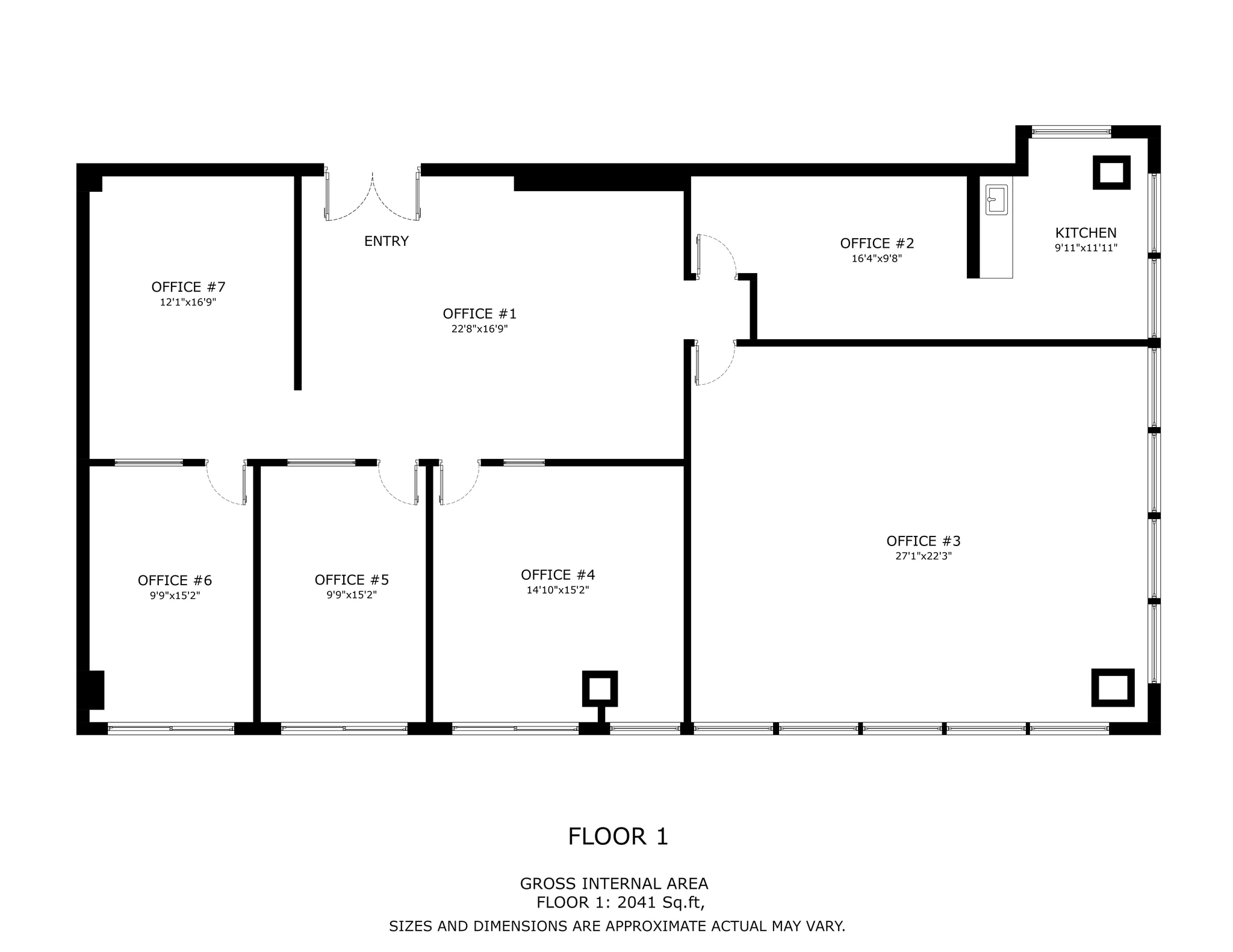 18321 Ventura Blvd, Tarzana, CA à louer Plan d’étage– Image 1 sur 1