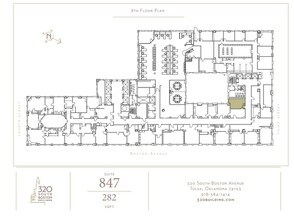 320 S Boston Ave, Tulsa, OK à louer Plan d’étage– Image 1 sur 1