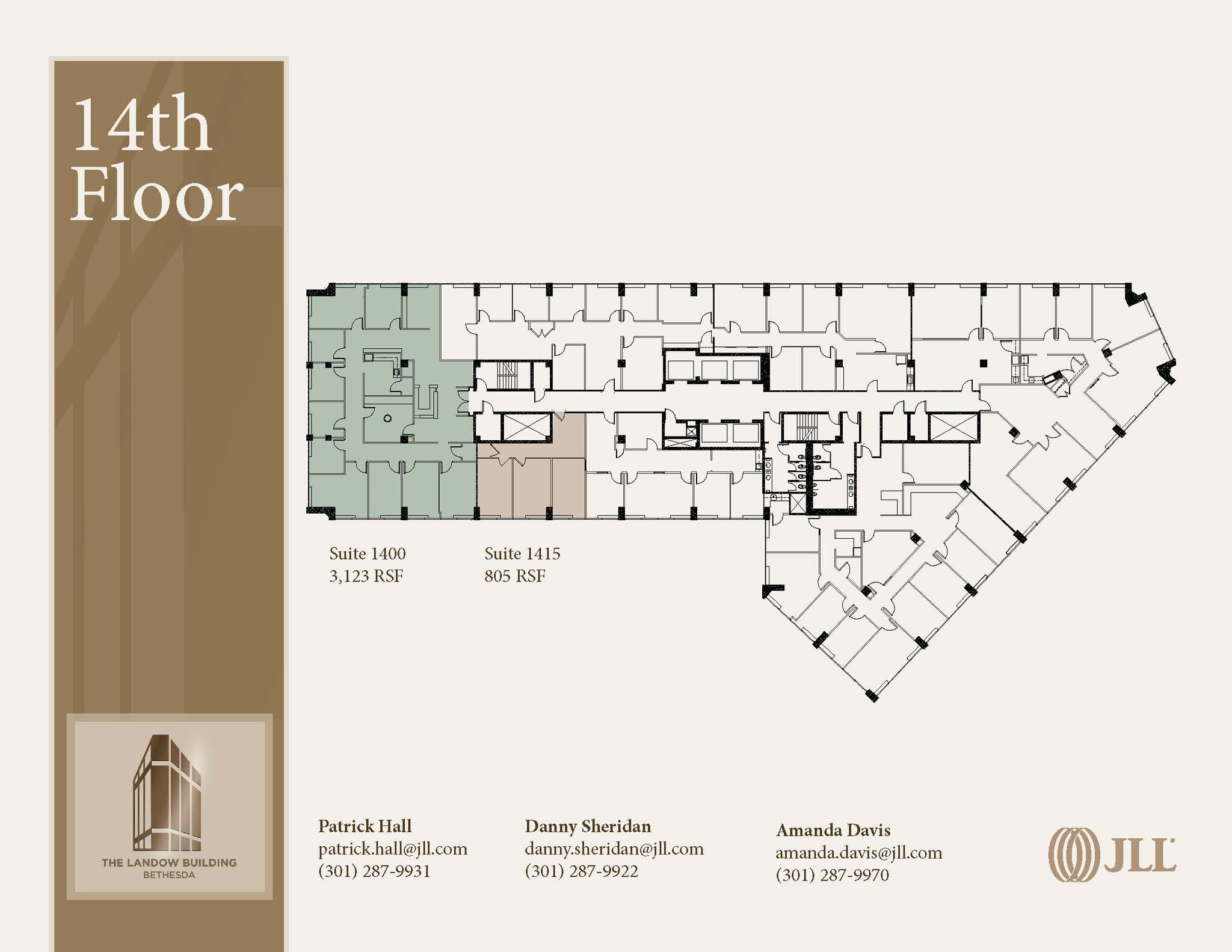 7910 Woodmont Ave, Bethesda, MD à louer Plan d’étage– Image 1 sur 1