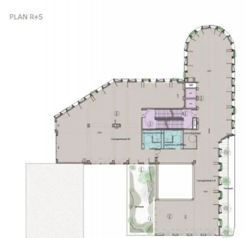 Bureau dans Paris à louer Plan d’étage– Image 1 sur 3