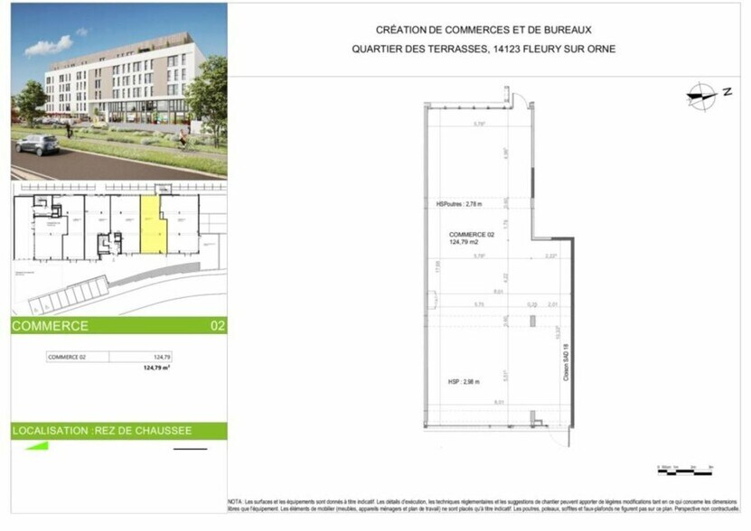 Local commercial dans Fleury-sur-Orne à louer - Plan d’étage – Image 3 sur 3