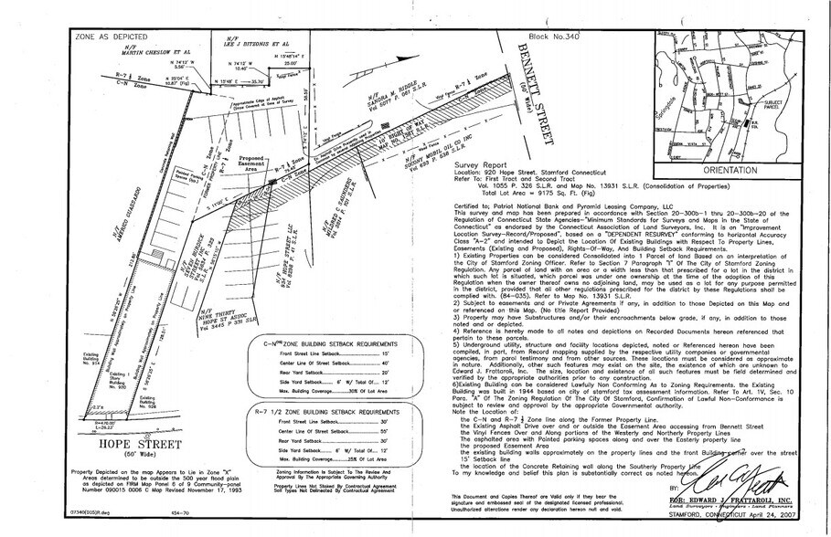 920 Hope St, Stamford, CT à vendre - Plan de site – Image 2 sur 3