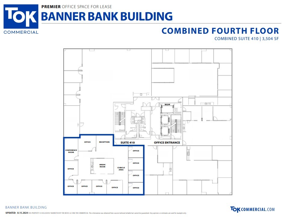 950 W Bannock St, Boise, ID à louer Plan d’étage– Image 1 sur 1