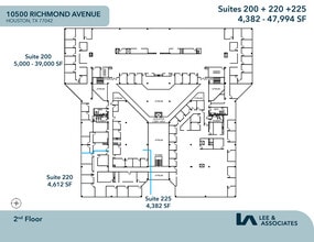 10500 Richmond Ave, Houston, TX à louer Plan d’étage– Image 2 sur 2