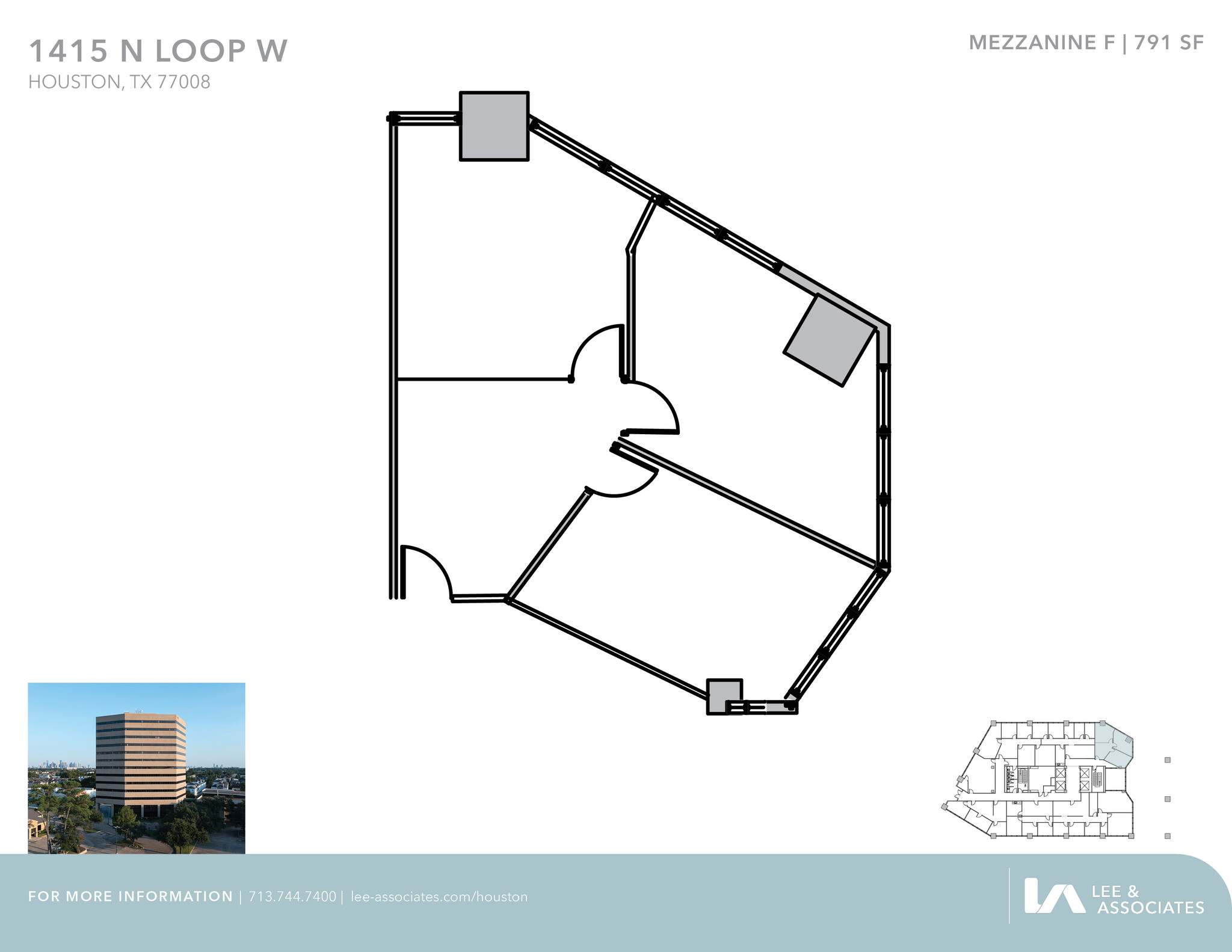 1415 North Loop W, Houston, TX à louer Plan d’étage– Image 1 sur 1