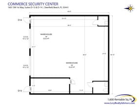1533-1717 SW 1st Way, Deerfield Beach, FL à louer Plan d’étage– Image 2 sur 2