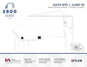2800 N Central Ave, Phoenix, AZ à louer Plan d’étage– Image 1 sur 1