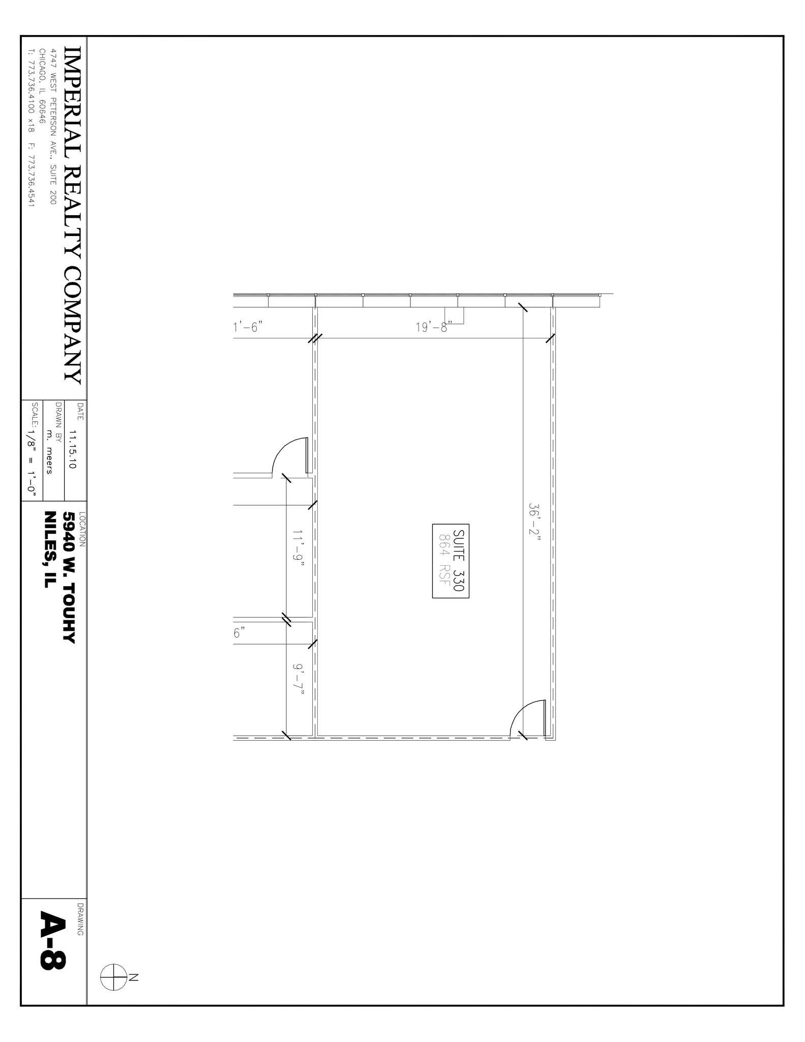 5940 W Touhy Ave, Niles, IL à louer Plan de site– Image 1 sur 3