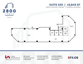 2800 N Central Ave, Phoenix, AZ à louer Plan d’étage– Image 1 sur 1