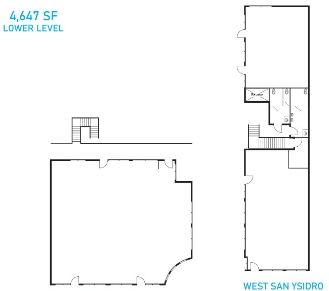 165 W San Ysidro Blvd, San Ysidro, CA à louer Plan d’étage– Image 1 sur 1