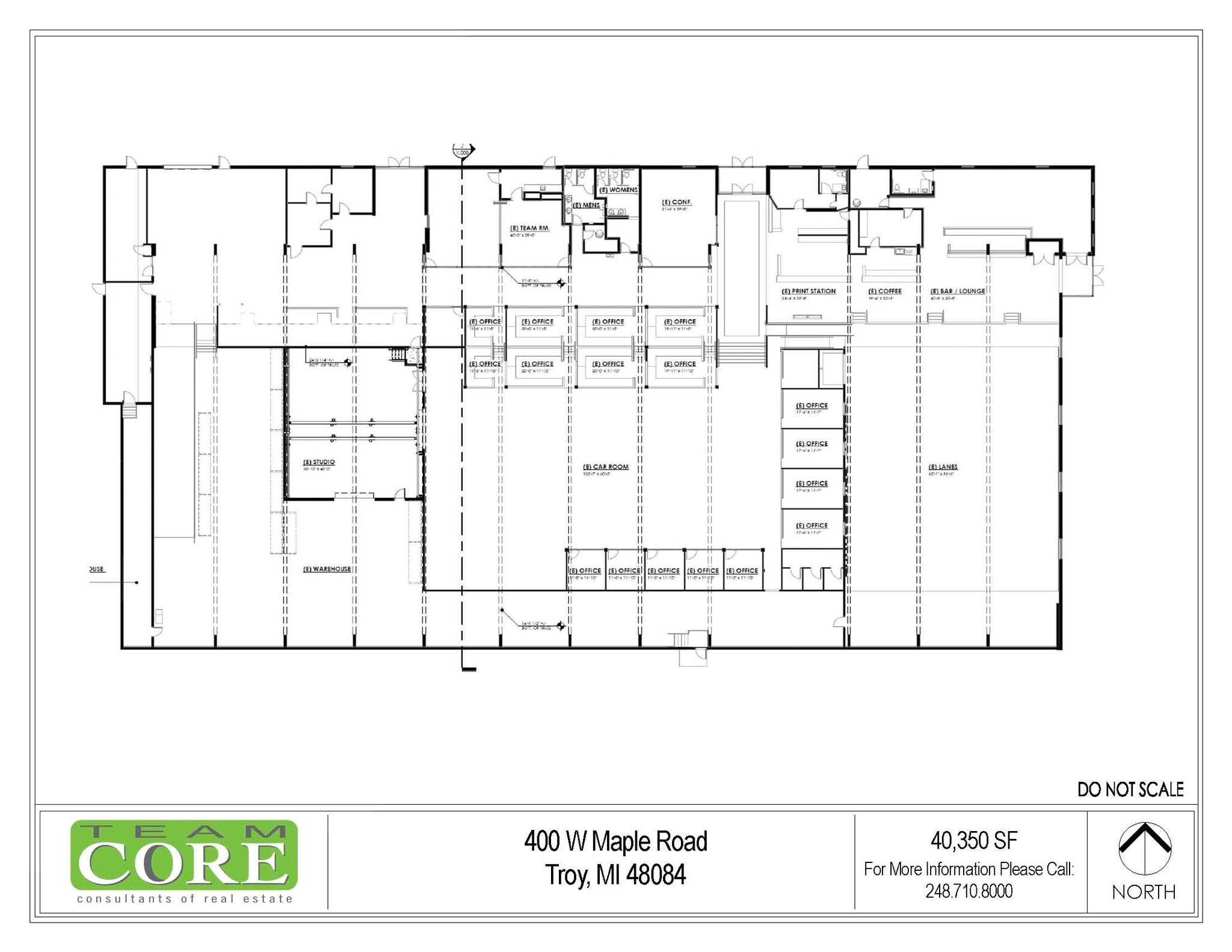 400 W Maple Rd, Troy, MI à louer Plan d’étage– Image 1 sur 1
