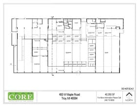 400 W Maple Rd, Troy, MI à louer Plan d’étage– Image 1 sur 1