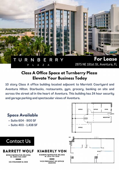 2875 NE 191st St, Aventura, FL à louer - Photo de l’immeuble – Image 2 sur 7