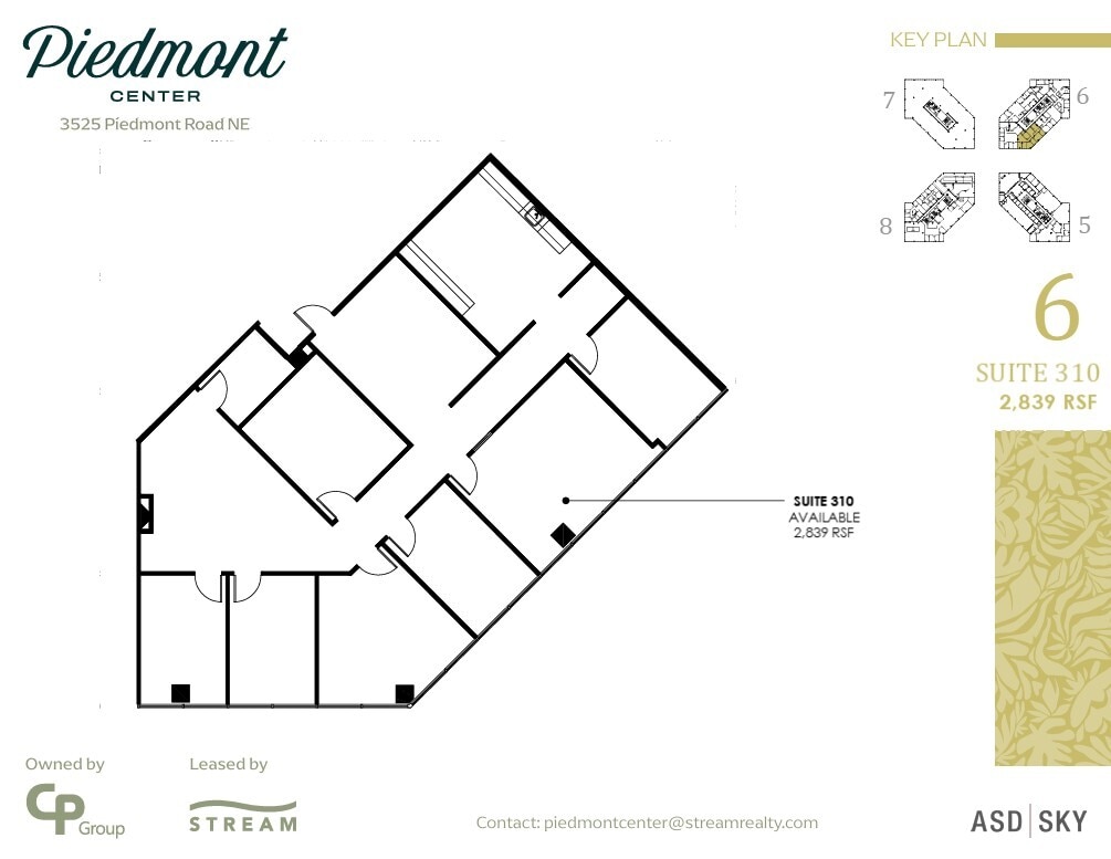 3495 Piedmont Rd NE, Atlanta, GA à louer Plan d’étage– Image 1 sur 1