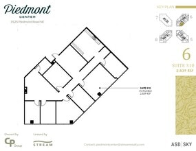 3495 Piedmont Rd NE, Atlanta, GA à louer Plan d’étage– Image 1 sur 1