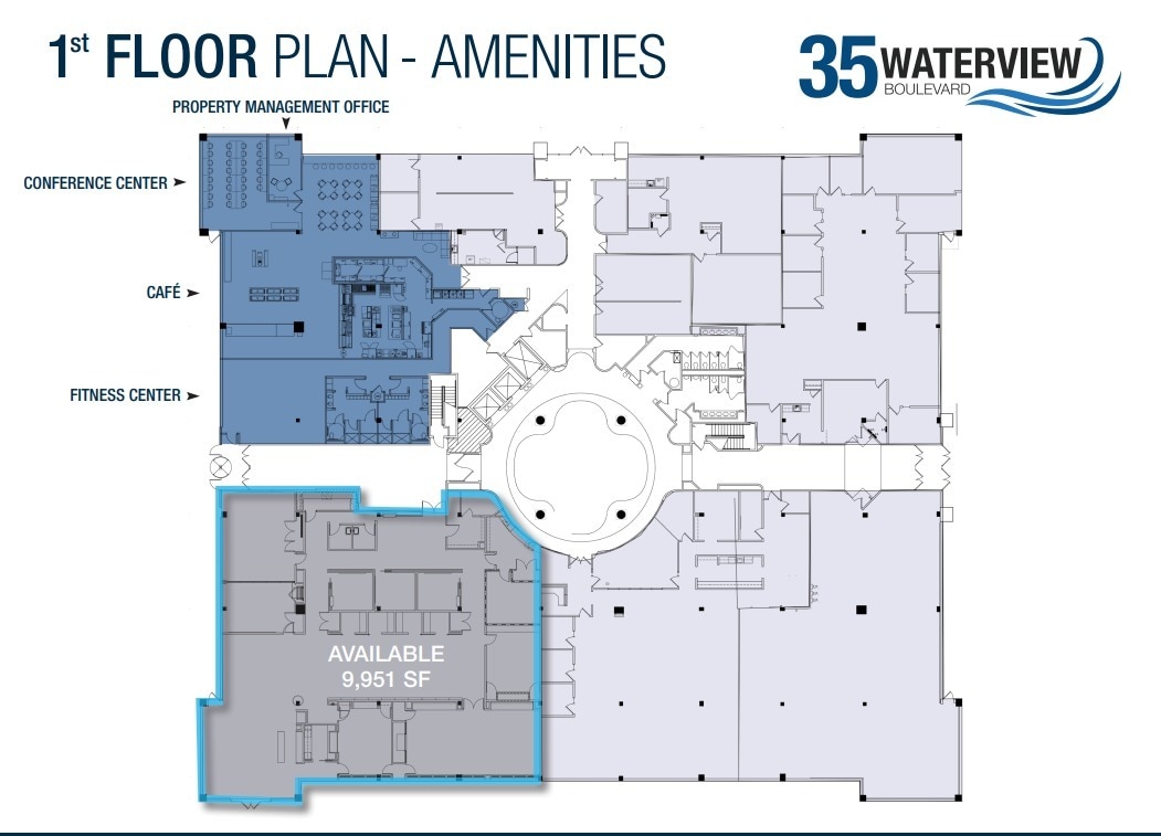 35 Waterview Blvd, Parsippany, NJ à louer Plan d’étage– Image 1 sur 1