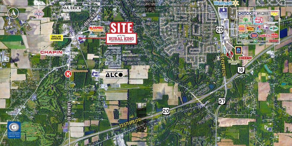 426 Oberlin Rd, Elyria, OH à louer - Aérien – Image 3 sur 3