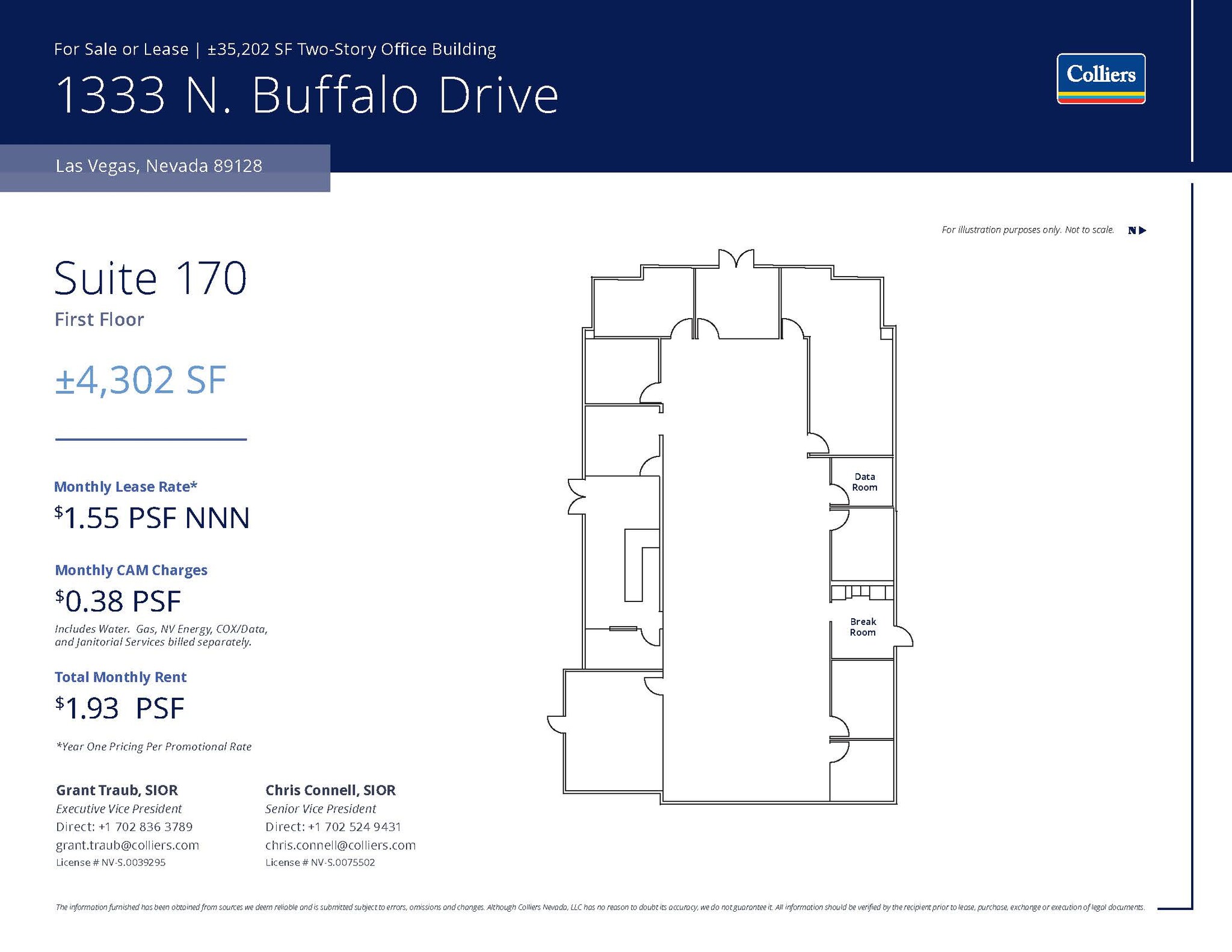 1333 N Buffalo Dr, Las Vegas, NV à louer Plan d’étage– Image 1 sur 1