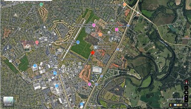 Lovers Lane, Bowling Green, KY - Vue aérienne  vue de carte - Image1