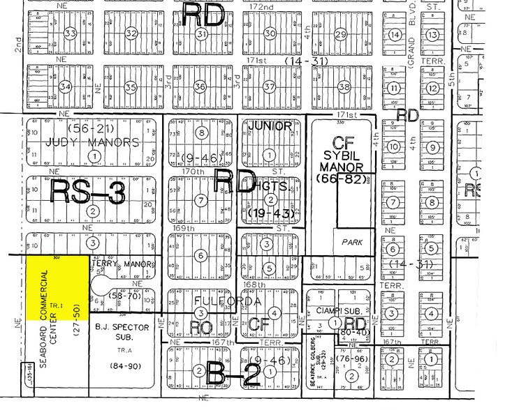 16853-16855 NE 2nd Ave, North Miami Beach, FL à louer - Plan cadastral – Image 2 sur 17
