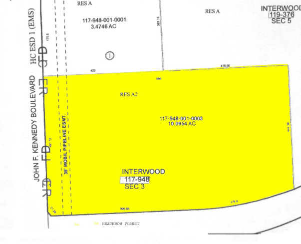 14445-14469 John F Kennedy Blvd, Houston, TX à louer - Plan cadastral – Image 3 sur 4