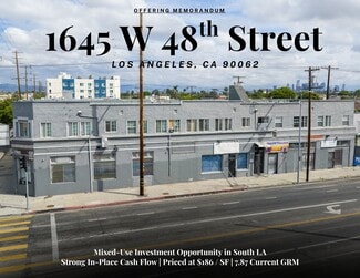 Plus de détails pour 1645 W 48th St, Los Angeles, CA - Logement à vendre