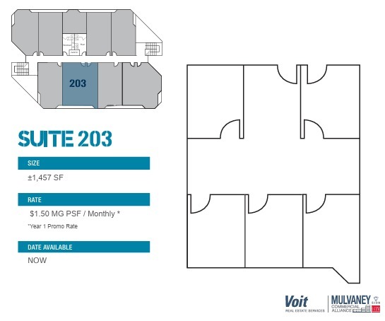 9939 Hibert St, San Diego, CA à louer Plan d’étage– Image 1 sur 1