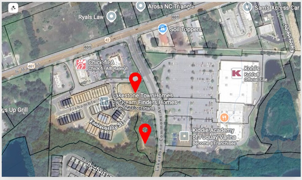 Lots 2 & 3 LAKESTONE COMMONS, Fuquay Varina, NC à vendre - Photo de l’immeuble – Image 1 sur 10