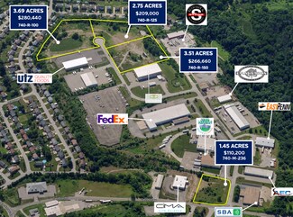 Plus de détails pour Portfolio of 4 parcels - 11.4 Acres – Terrain à vendre, Pittsburgh, PA